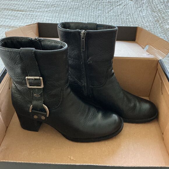 Harley Davidson Sadie Black Leather Boots Womens Sz 5.5 with box - Picture 2 of 9